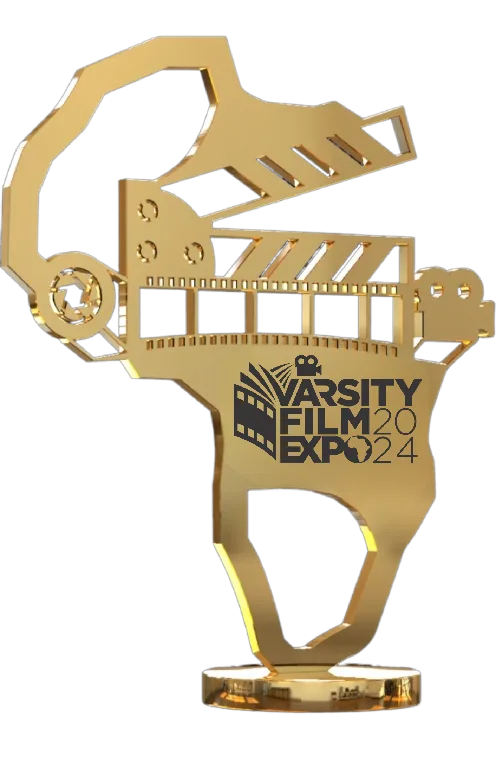 Varsity Film Expo Trophy. Billy Miaron, Best Documentary 2024. Braves of Naning'oi